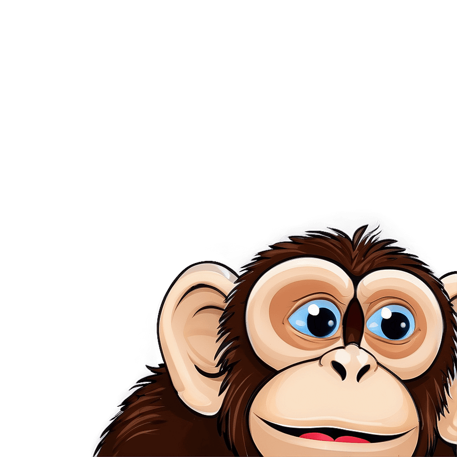Monkey with Funny Expression PNG xvt19