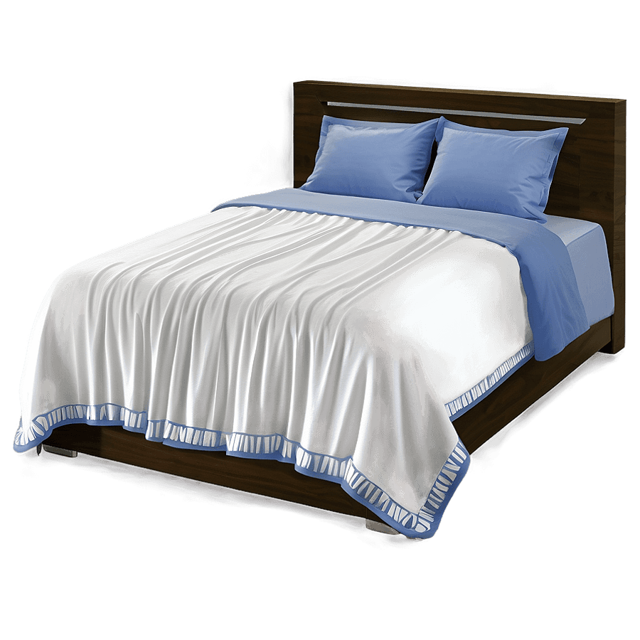 White Blanket for Double Bed PNG 59