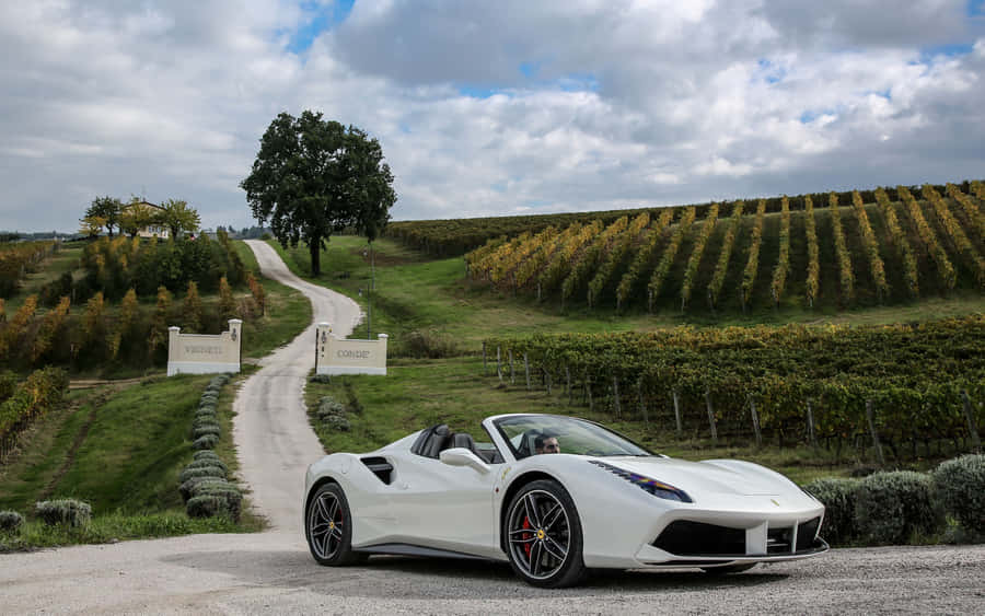 Ferrari488 Spider 3840 x 2400 baggrundsbillede