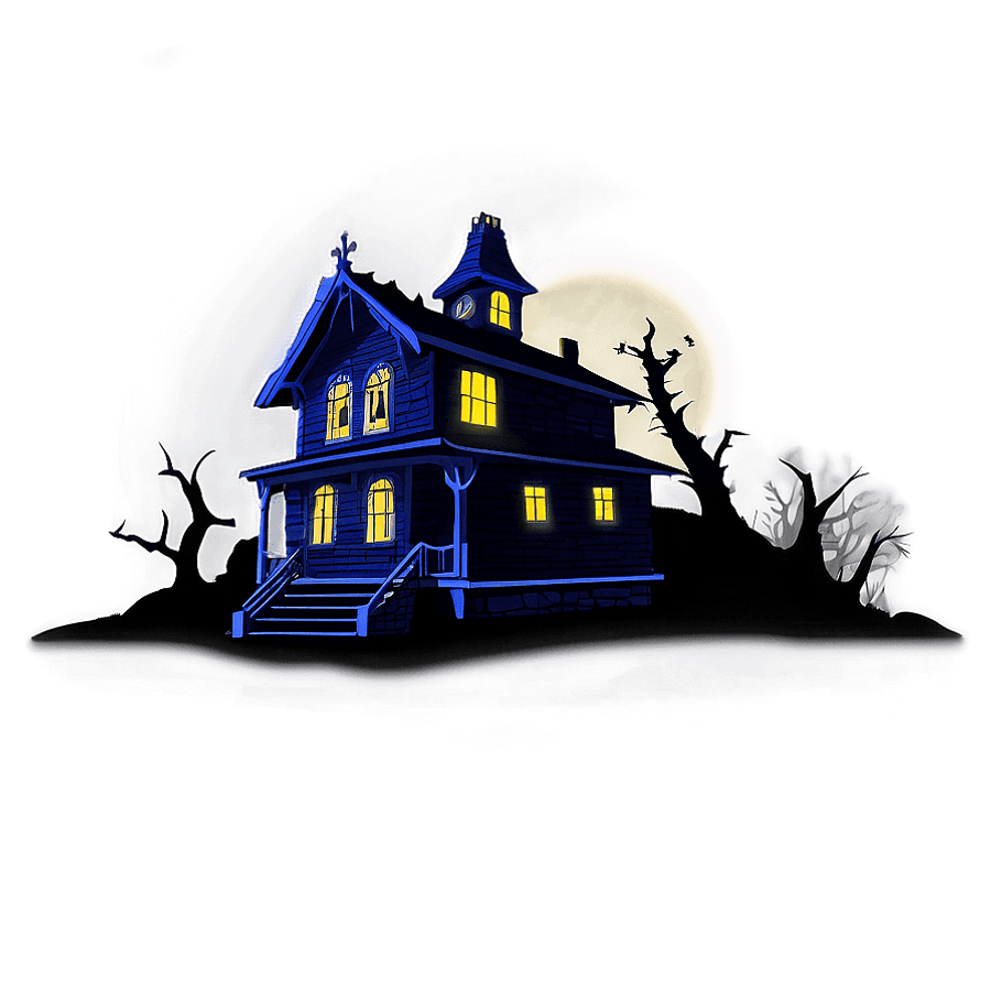 Haunted House Icon PNG 05252024