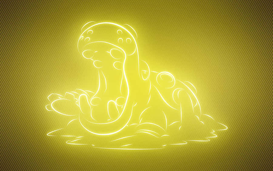 Skinnende illustration af Hippowdon