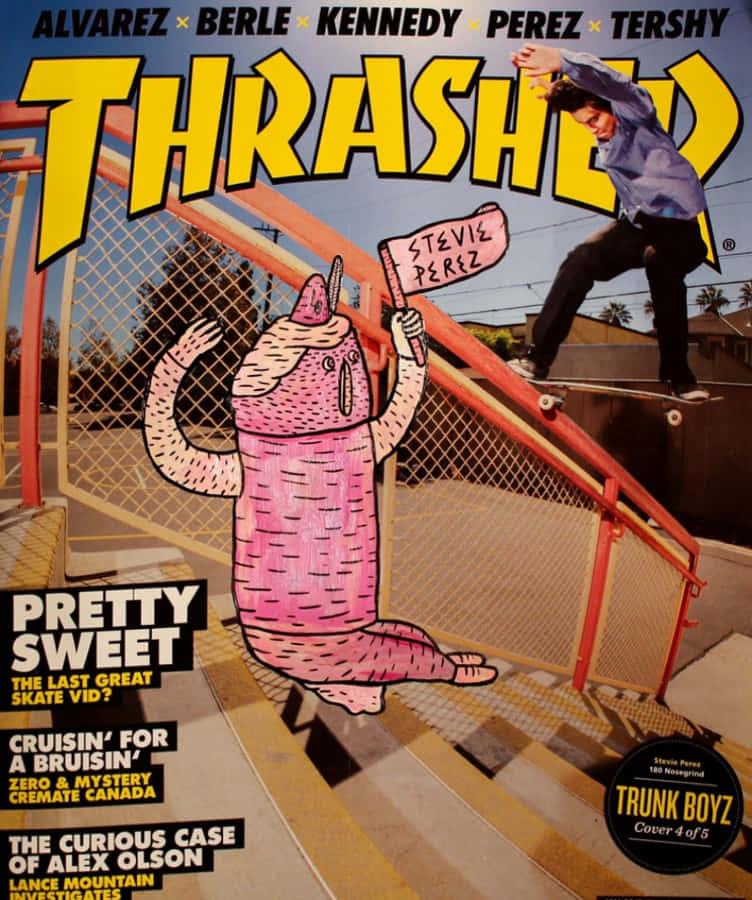 Fåhjælp til at pifte din skateboardstil op med Thrasher Magazine.