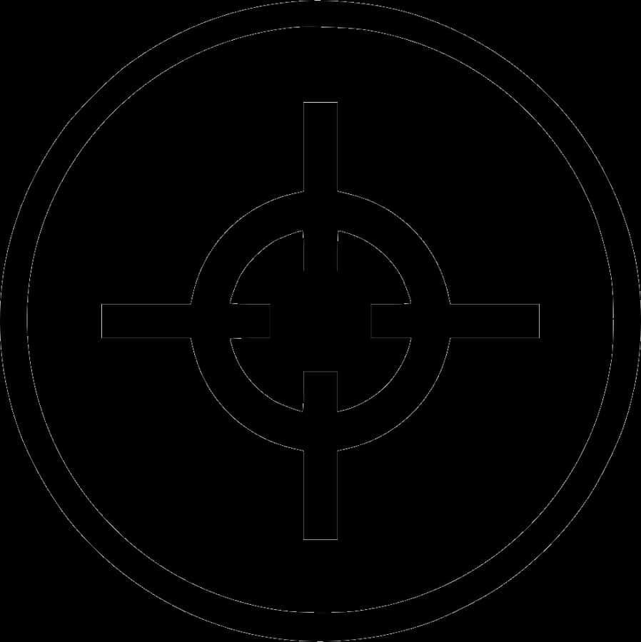 Transparent Cursor Png Transparent - Red Crosshair, Png Download