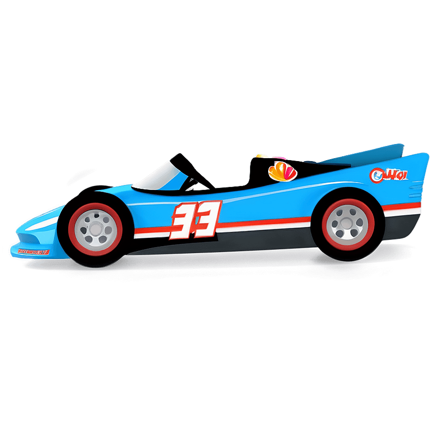 Cartoon Race Car PNG ypo12