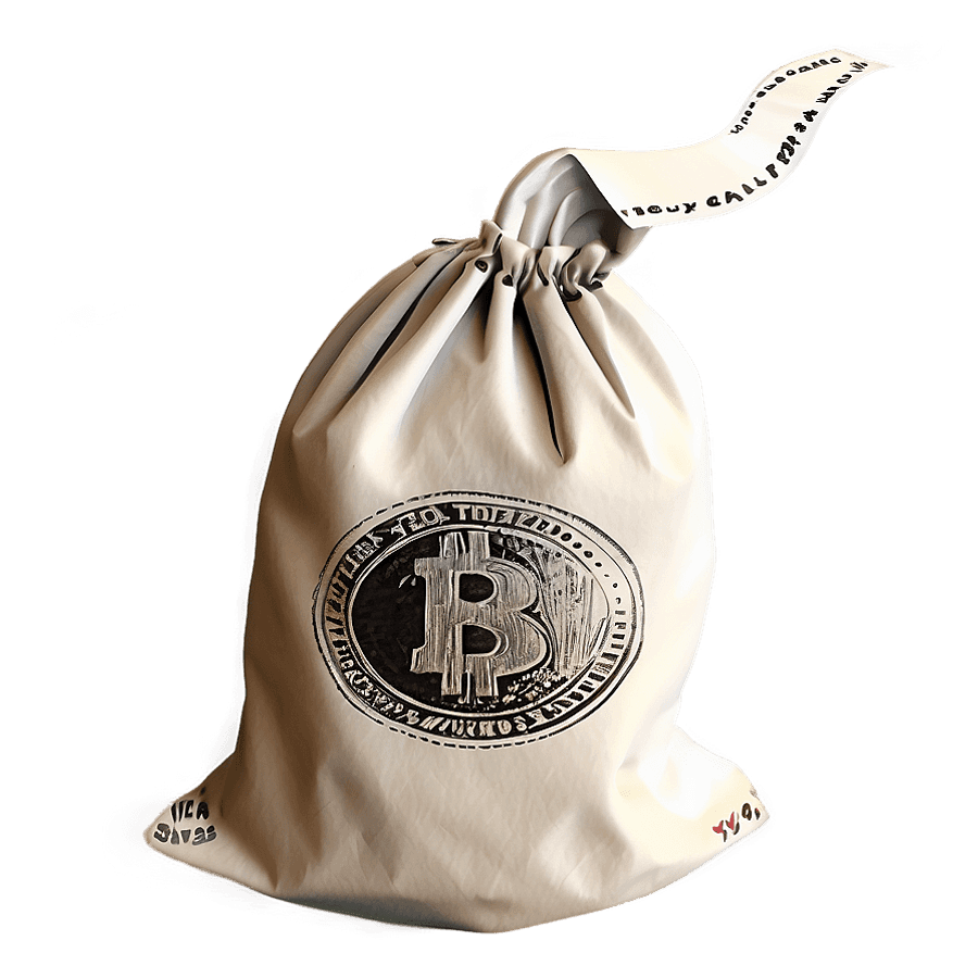 Swirling Money Bag Effect PNG 05042024
