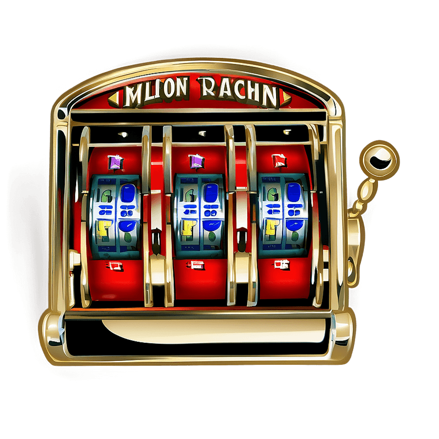 Vintage Slot Machine PNG 05252024