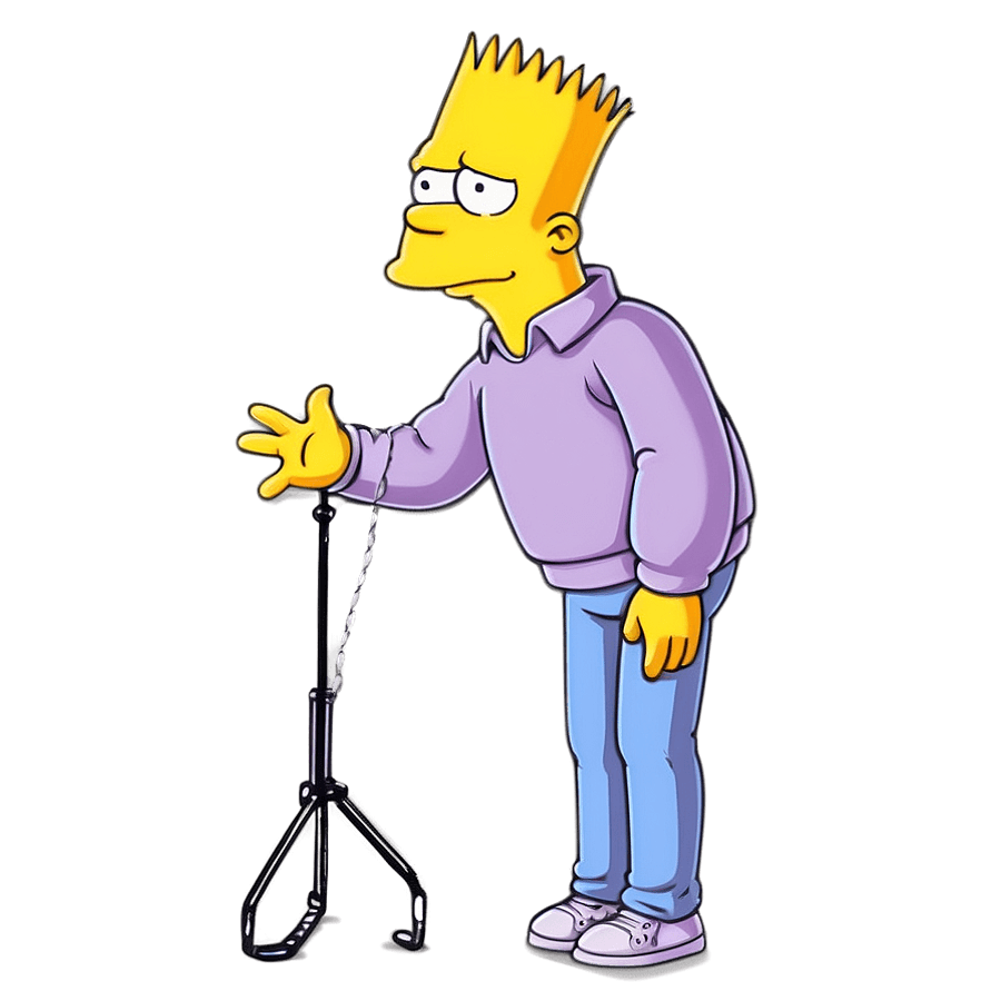 Sad Bart Simpson PNG 22