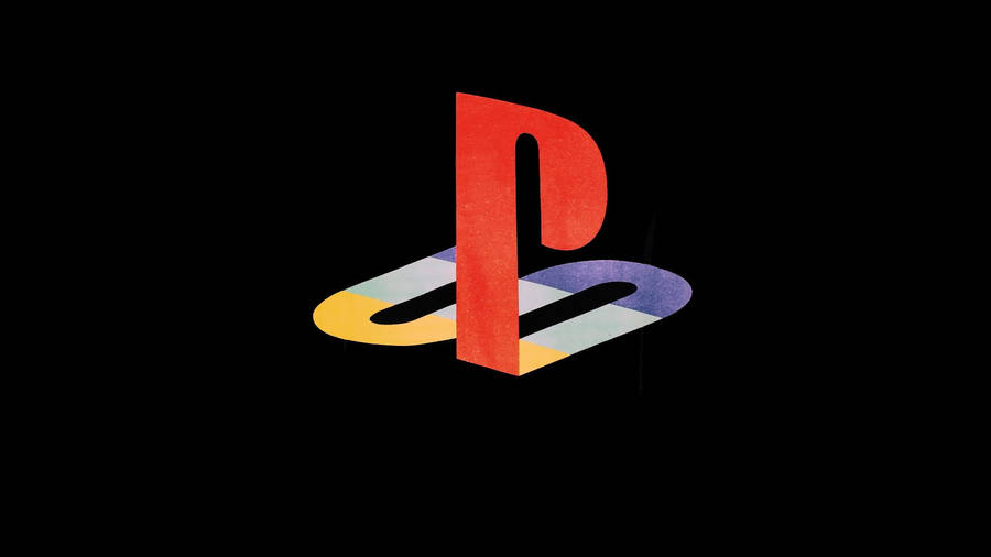 PS4Logo mit schwarzem Hintergrund