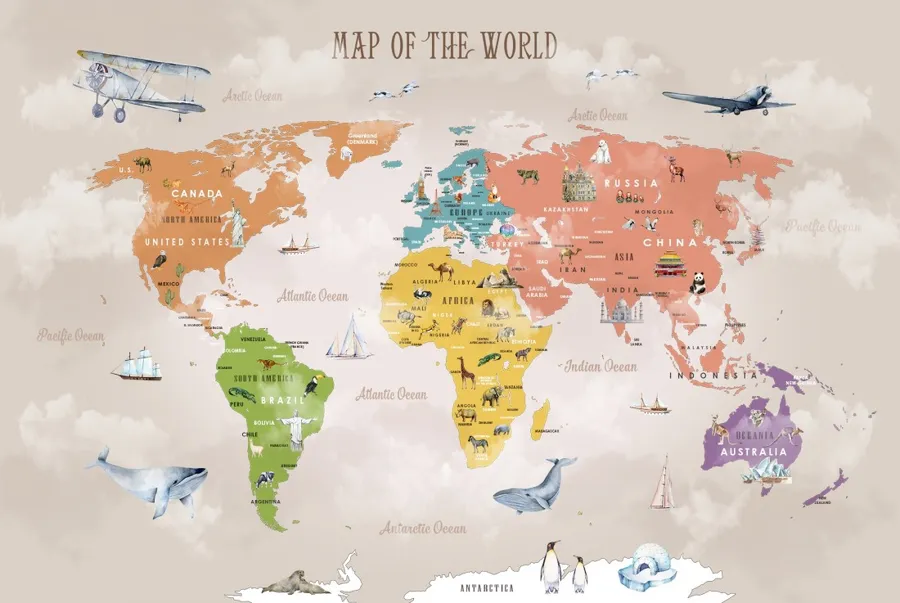 Countries Map Animals