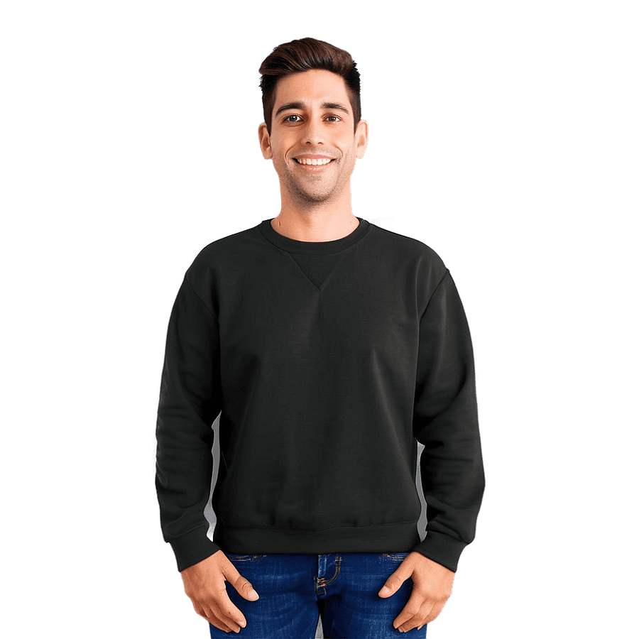 Vintage Black Sweatshirt Design PNG 71