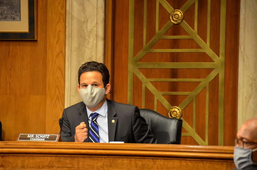 Brian Schatz Gesturing During Speech