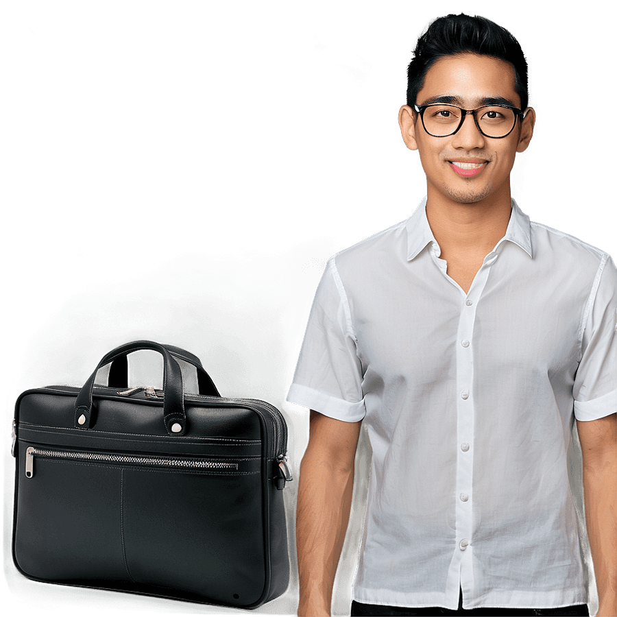 Slim Briefcase PNG 8