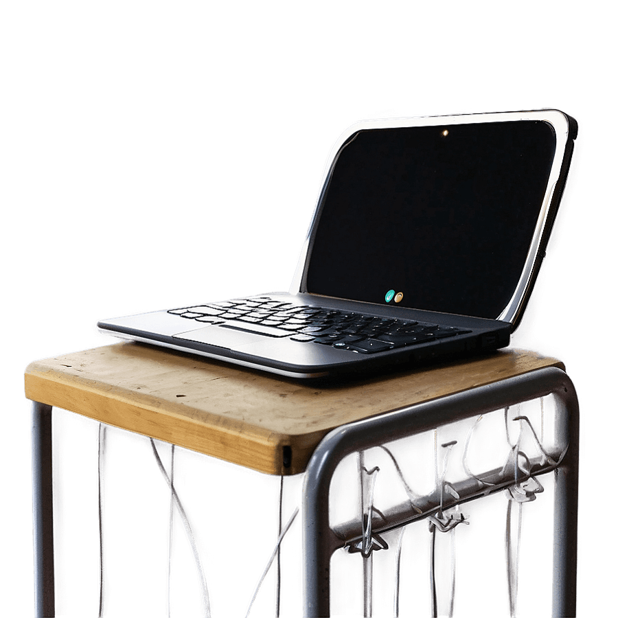 Chromebook in Classroom Setting PNG bvn80