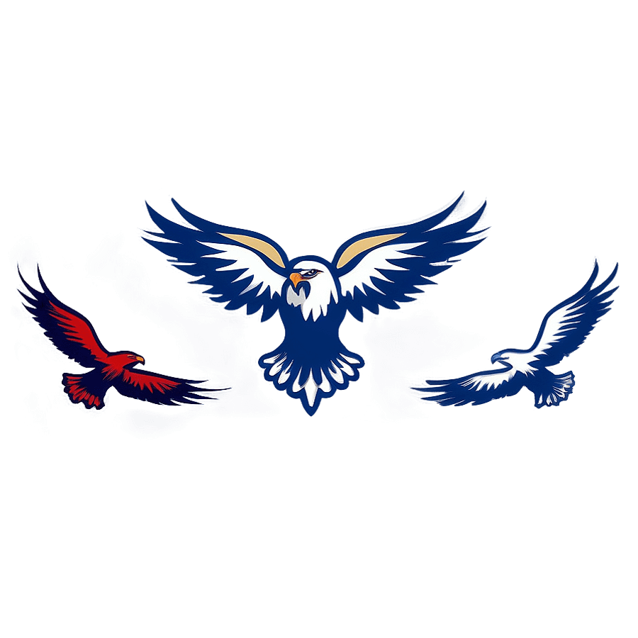 Artistic Eagles Logo Illustration PNG tpo23