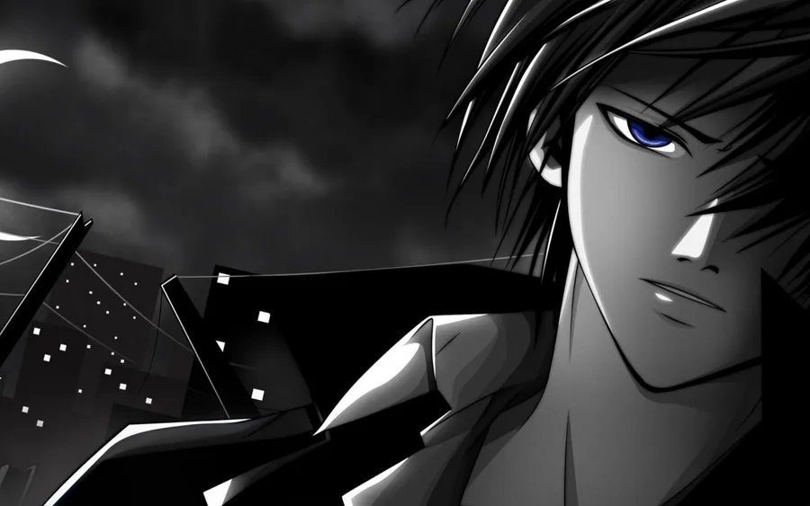 Black And White Brooding Anime Cool Boy