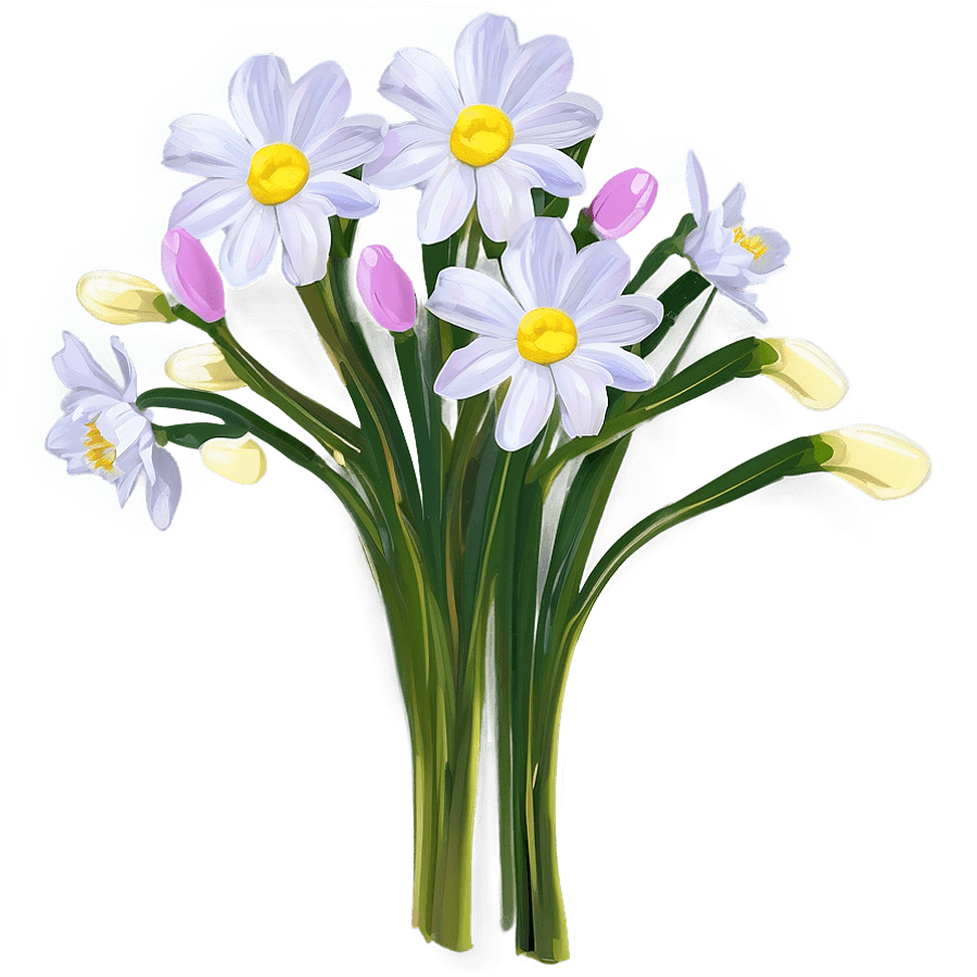 Spring Flower Bouquet PNG 56