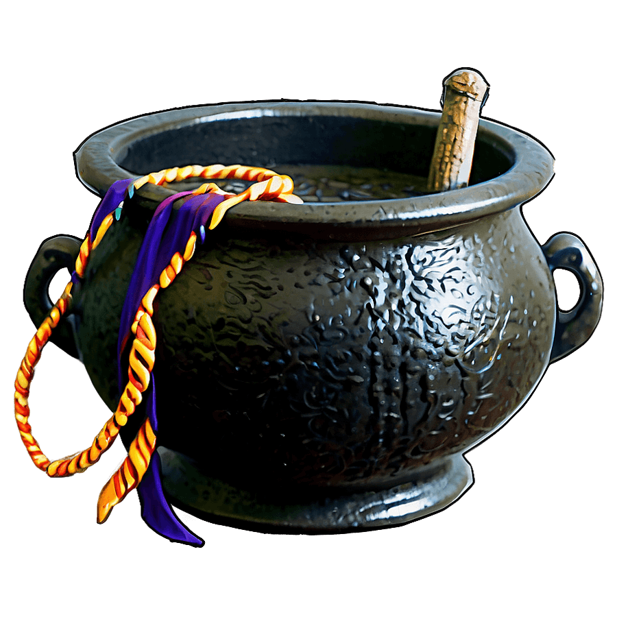 Vintage Witch Cauldron PNG 40