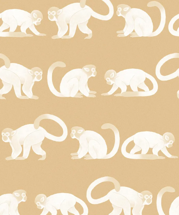 Squirrel_ Monkey_ Pattern_ Background