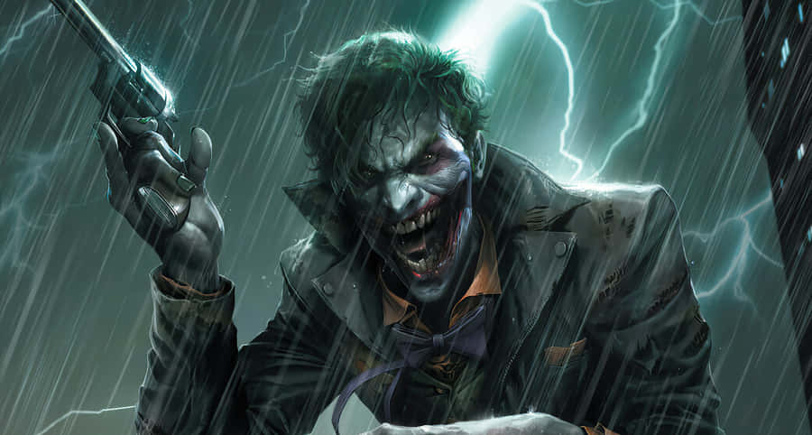 Papelde parede do Dark Joker na resolução 3840 x 2057.