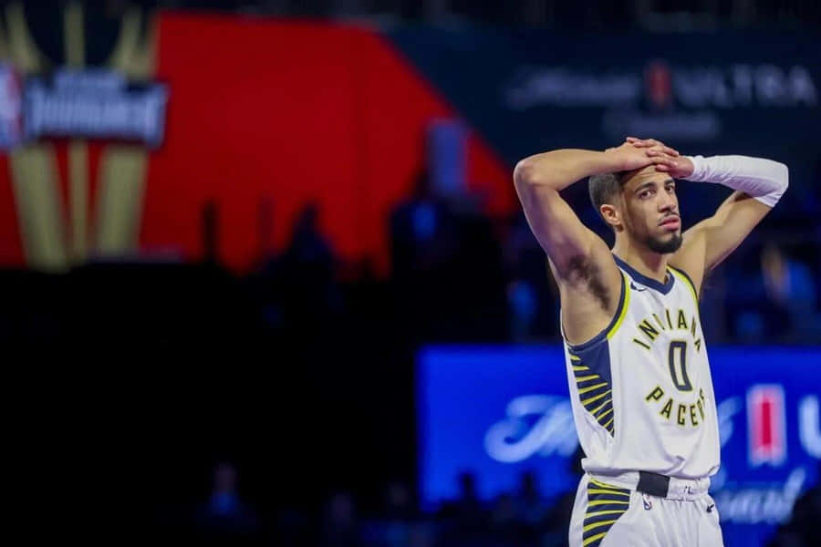 Reazione Di Giocatore Di Basket Indiana Pacers