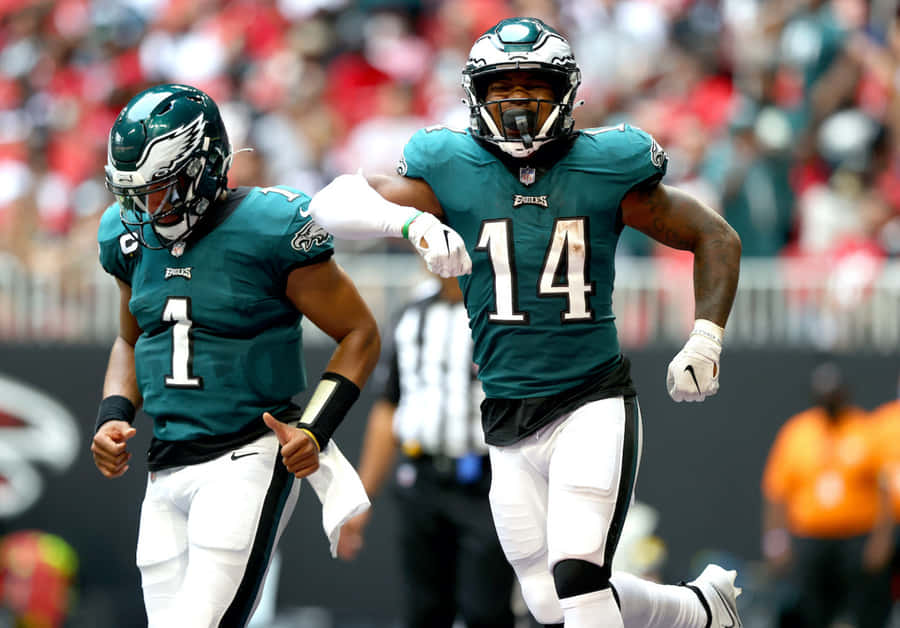 Jogadores do Philadelphia Eagles Celebrando
