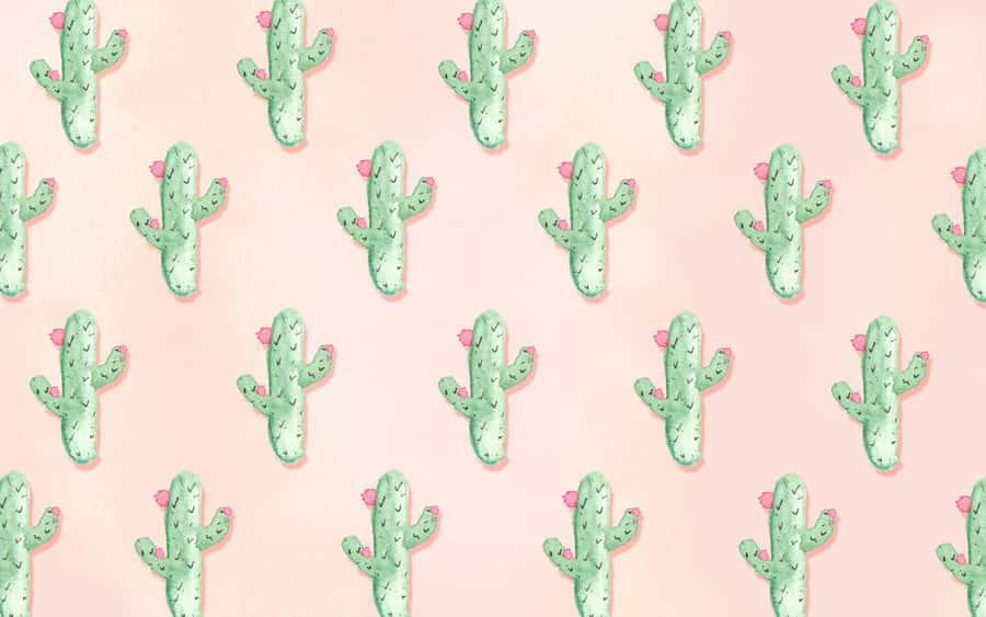 Papelde parede de Cacto Kawaii 2560 x 1600.