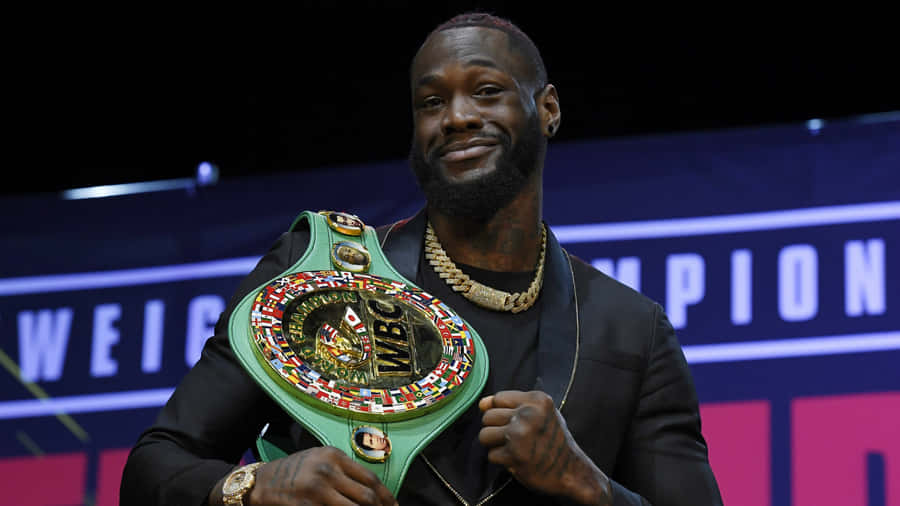 Deontay Wilder con Cintura di Campione WBC