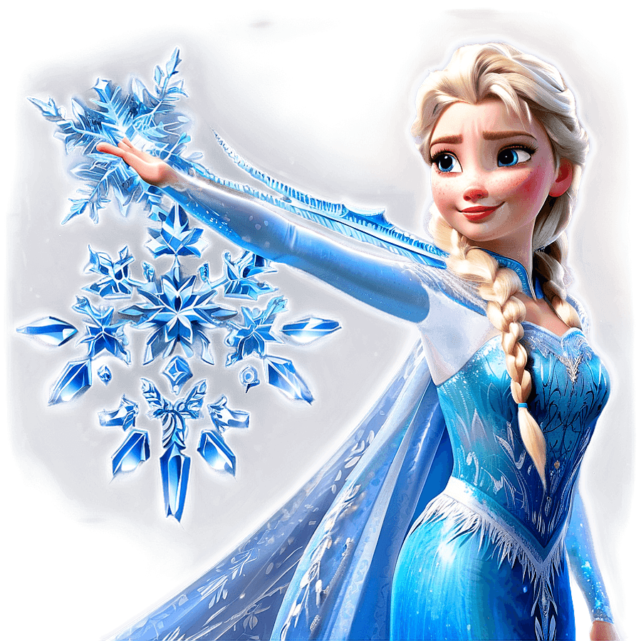 Elsa Ice Magic Frozen PNG 35