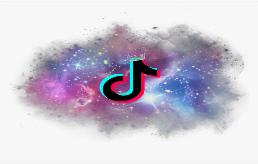 Download Galaxy Stars Tiktok Logo Wallpaper | Wallpapers.com