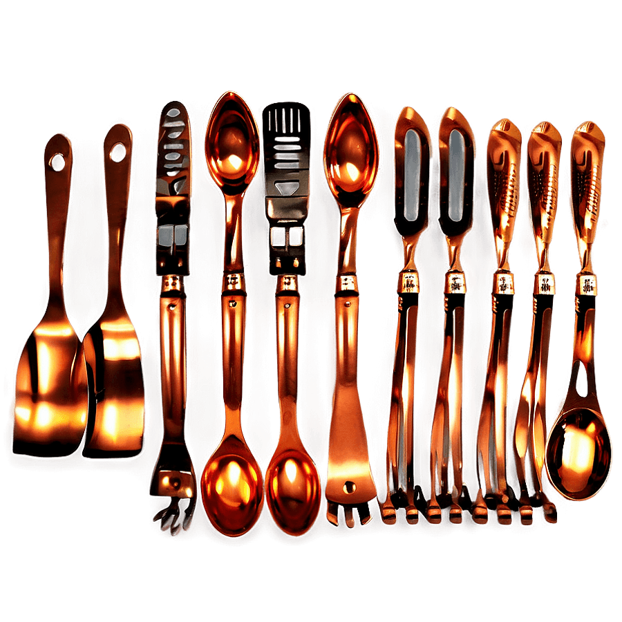 Copper Kitchen Accessories PNG 06292024