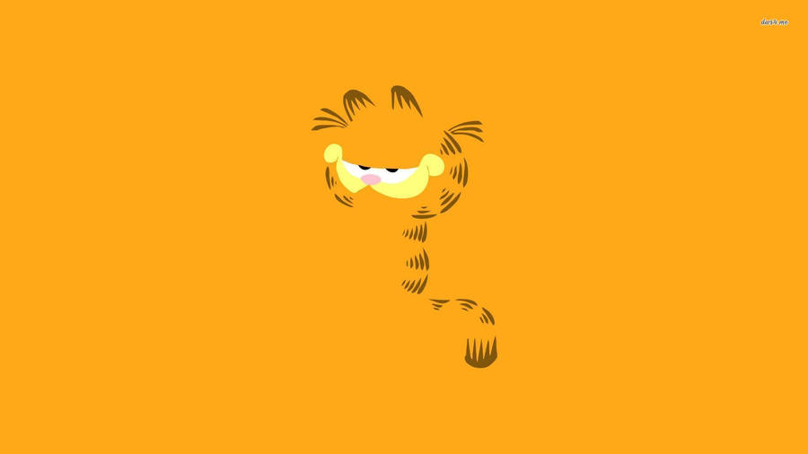 Download Garfield Line Digital Art Wallpaper Wallpapers Com