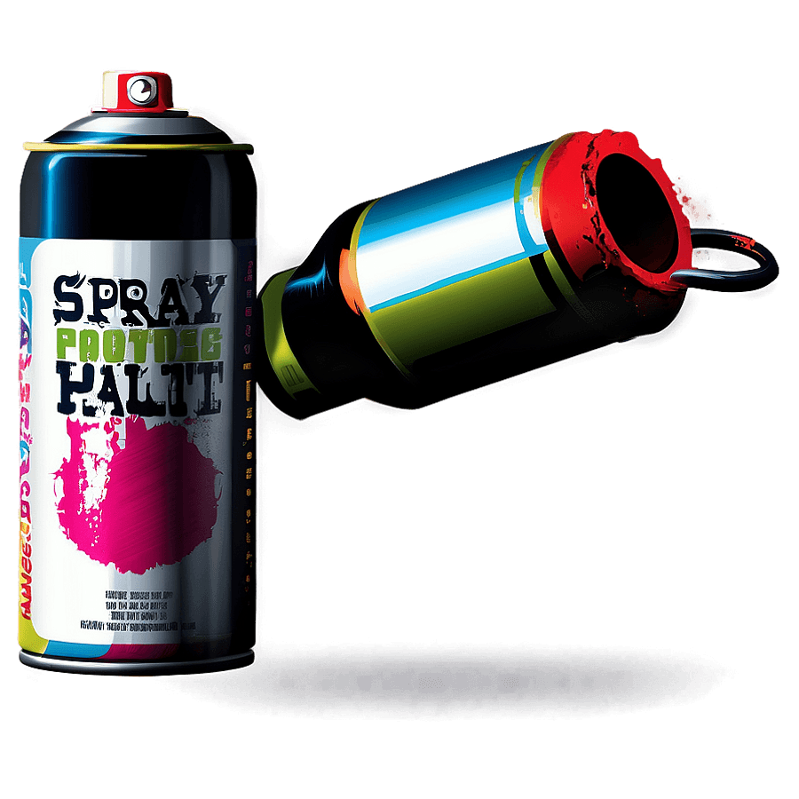 Spray Paint Can Art PNG 05262024