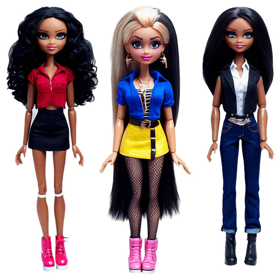 Bratz Dolls Movie Characters PNG 06252024