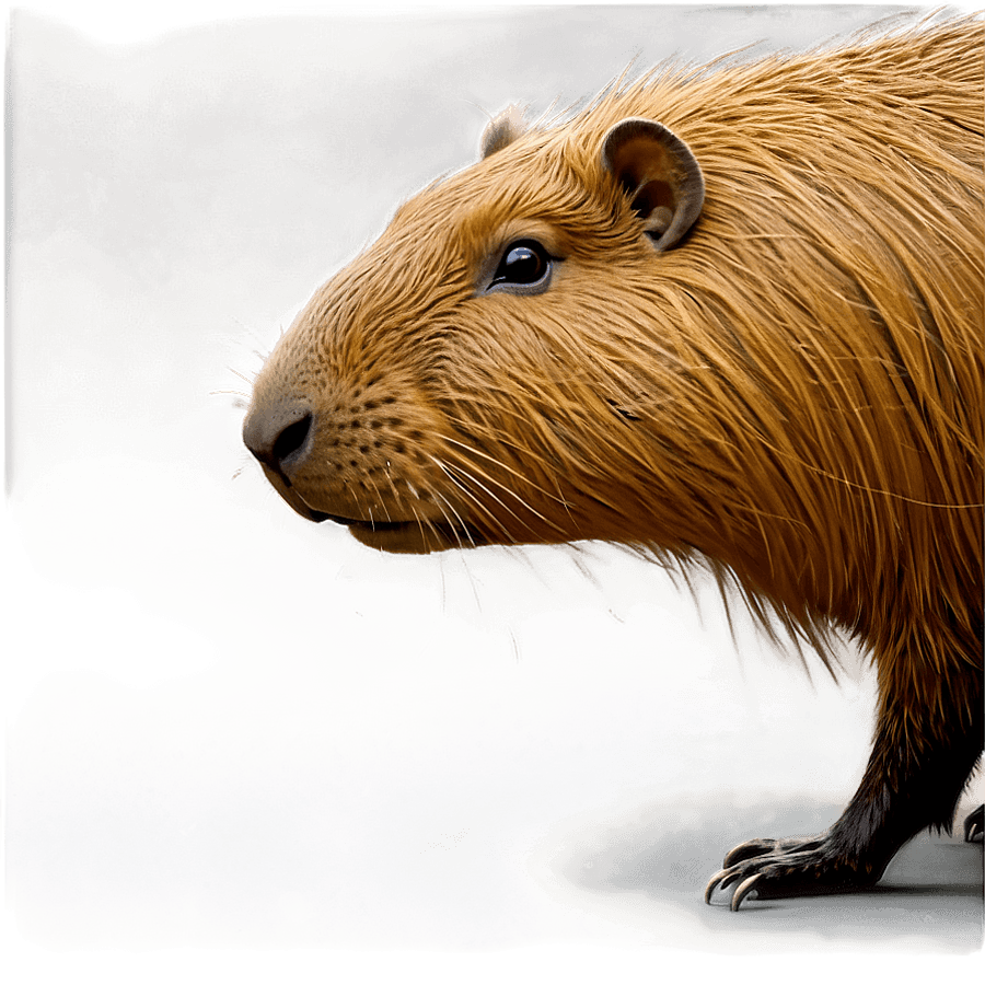 Capybara in Detailed Artwork PNG   15