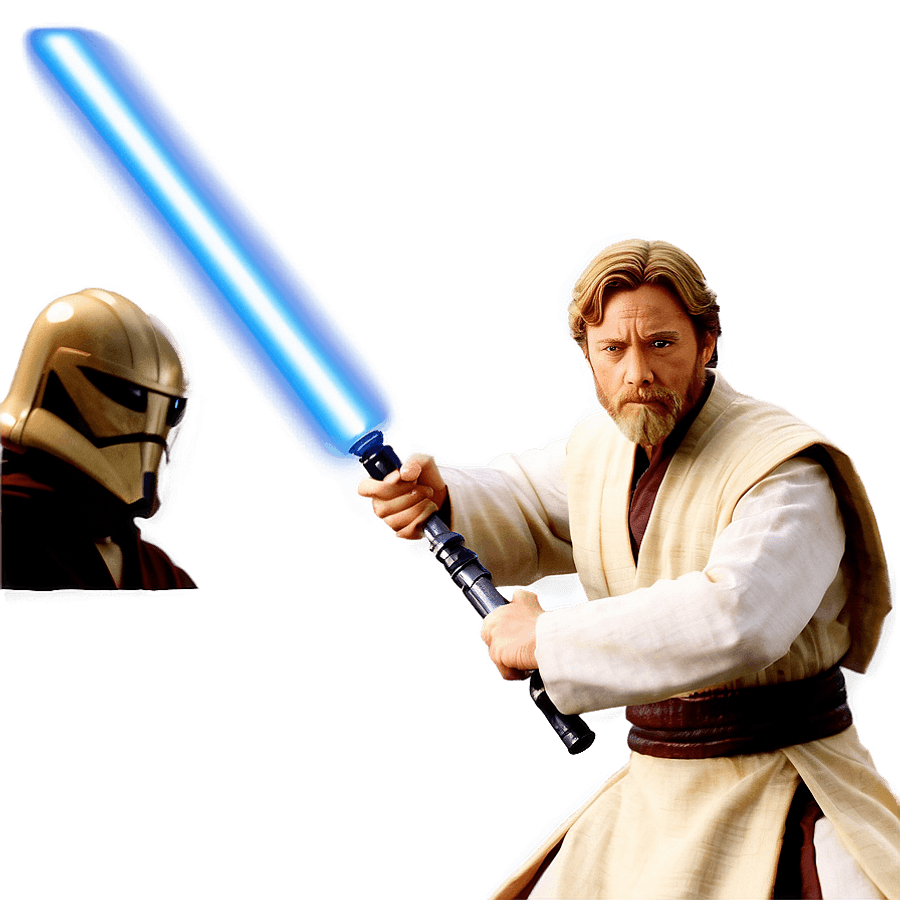 Obi Wan Kenobi Clone Wars PNG 06242024