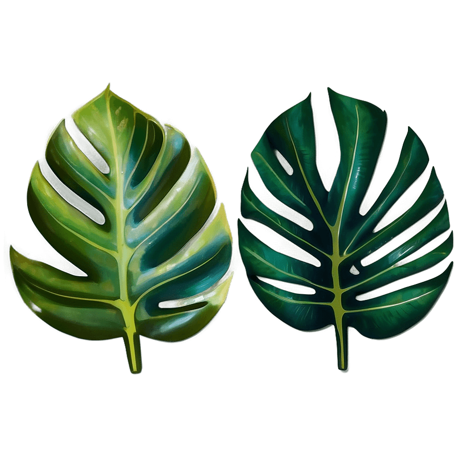Tropical Leaves Print PNG 05252024