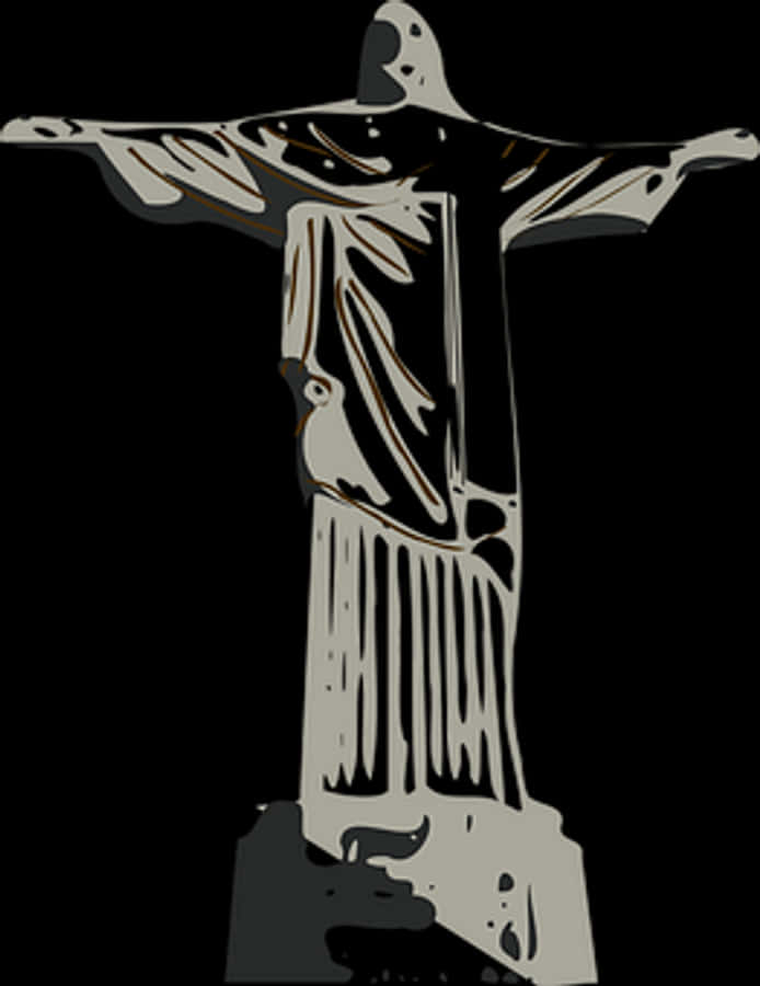 Christthe Redeemer Statue Graphic