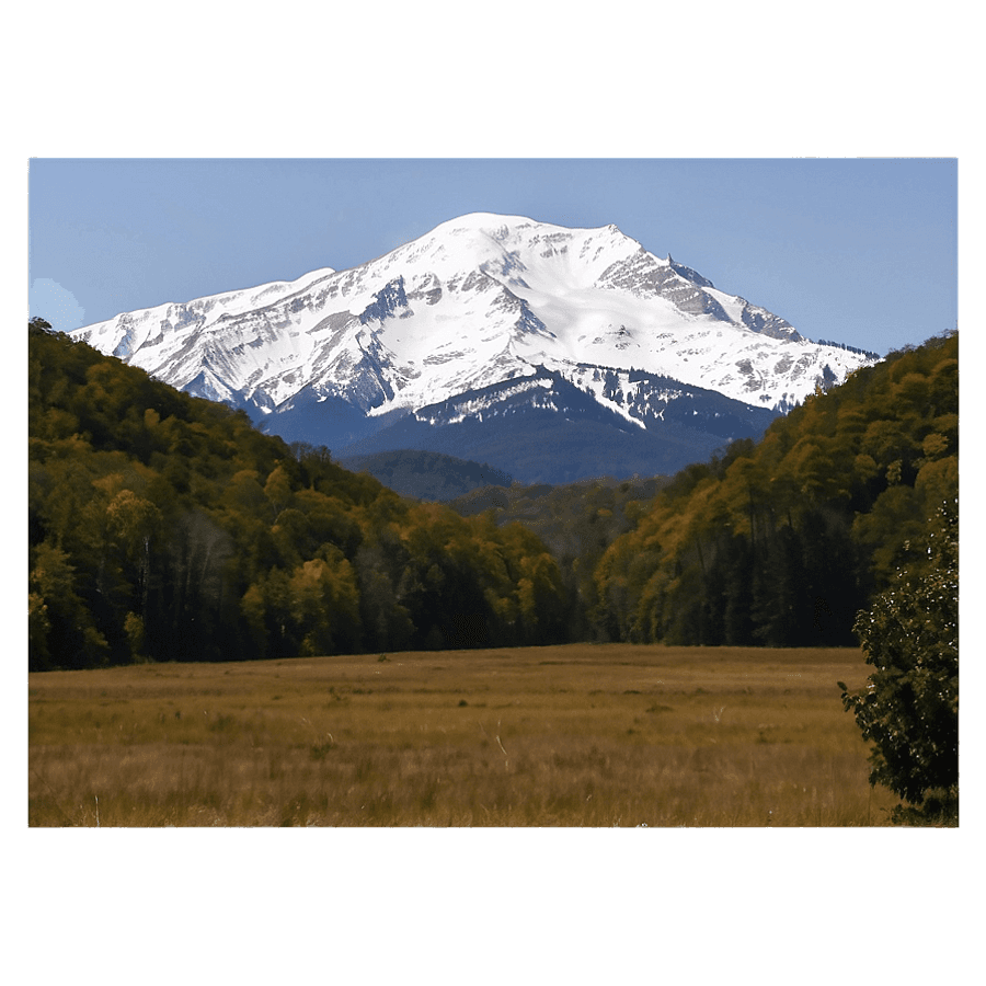 North Carolina Snow-Capped Mountain PNG gau26