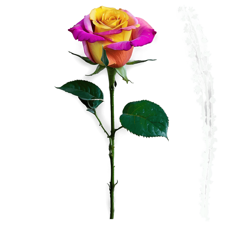 Rainbow Rose Wonder PNG tut26