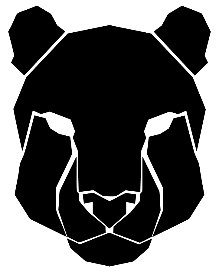 Geometric Cheetah Head Artwork Wallpaper