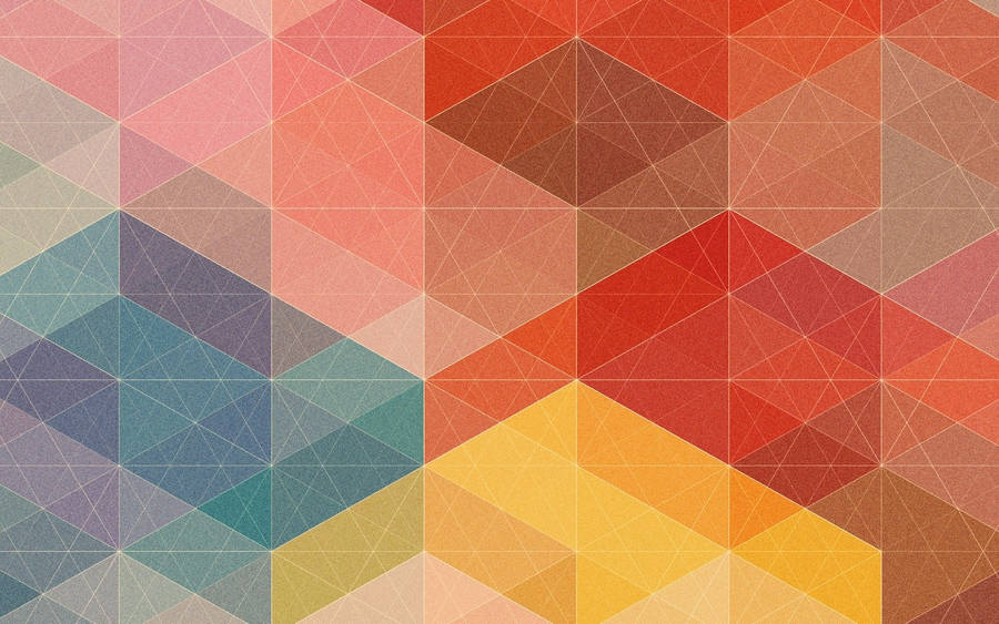 Geometric pattern textured wall with colorful shapes and thin white lines. Abstract geometric background.