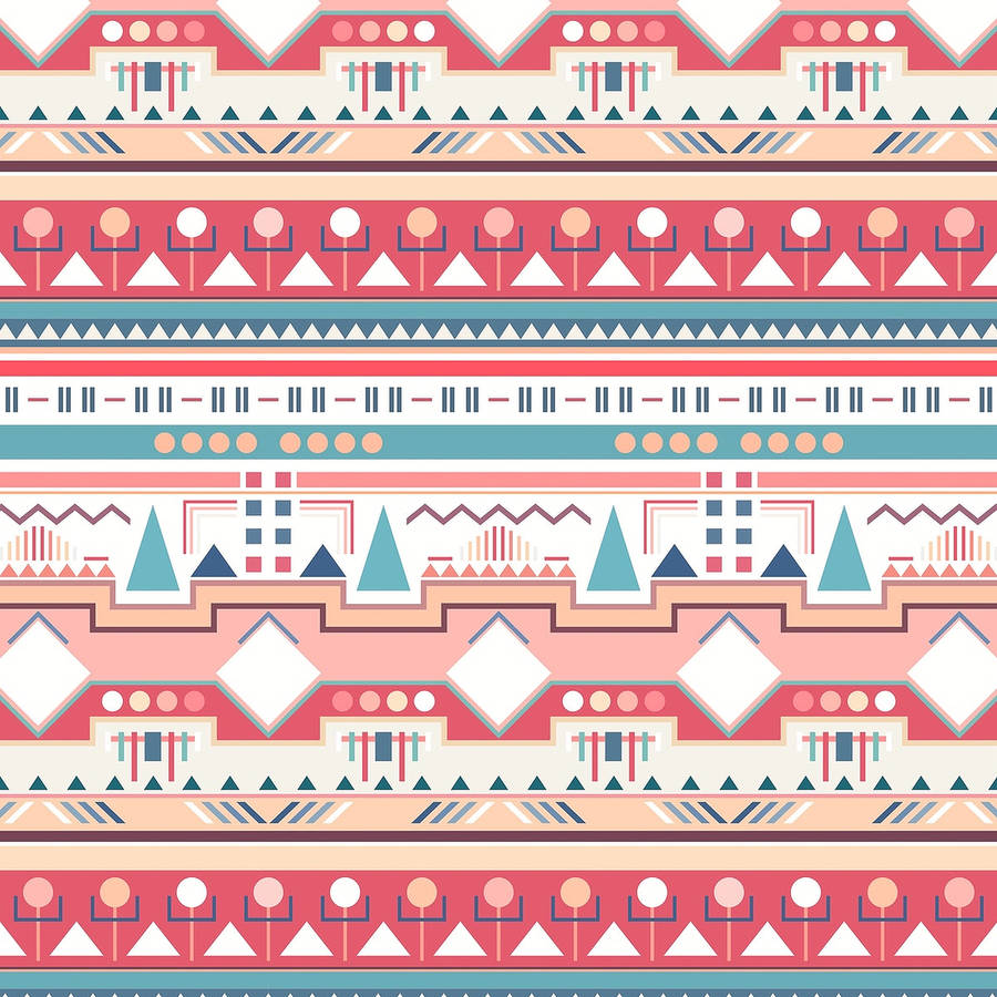 Geometric tribal pattern wallpaper 