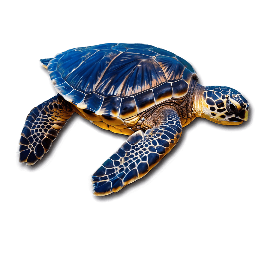 Sea Turtle on Beach Sunset PNG 06292024