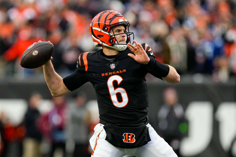 Scatto d'Azione del Quarterback dei Bengals