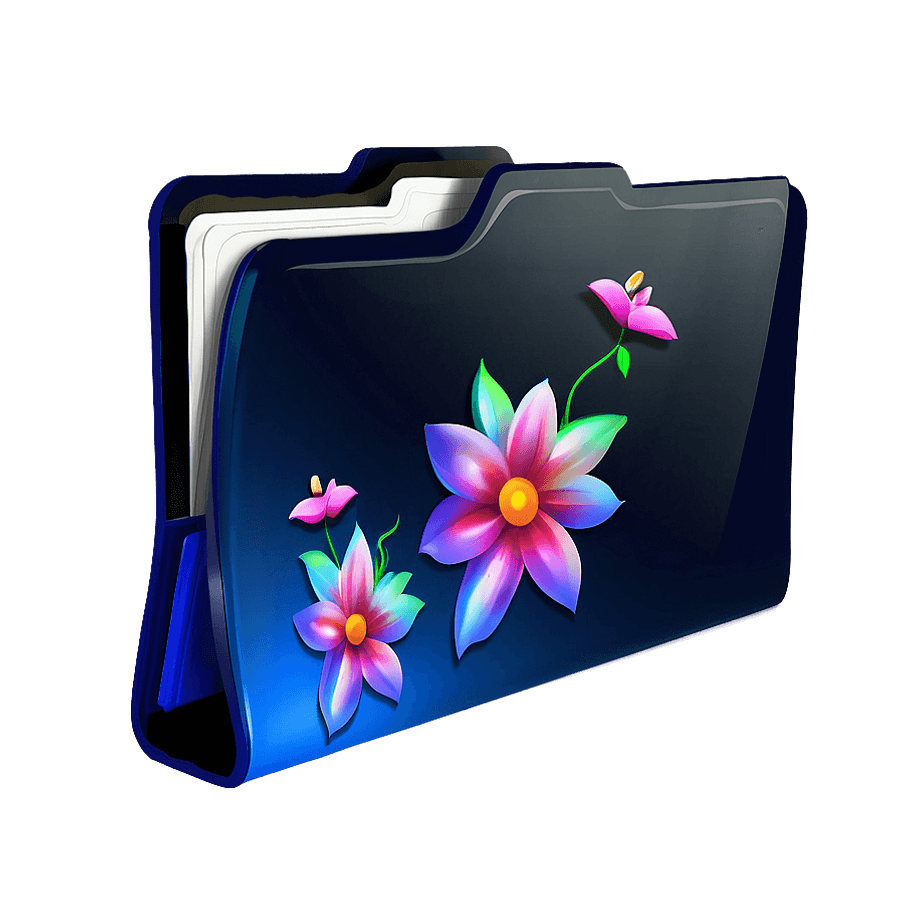 Floral Mac Folder Icon PNG 05262024