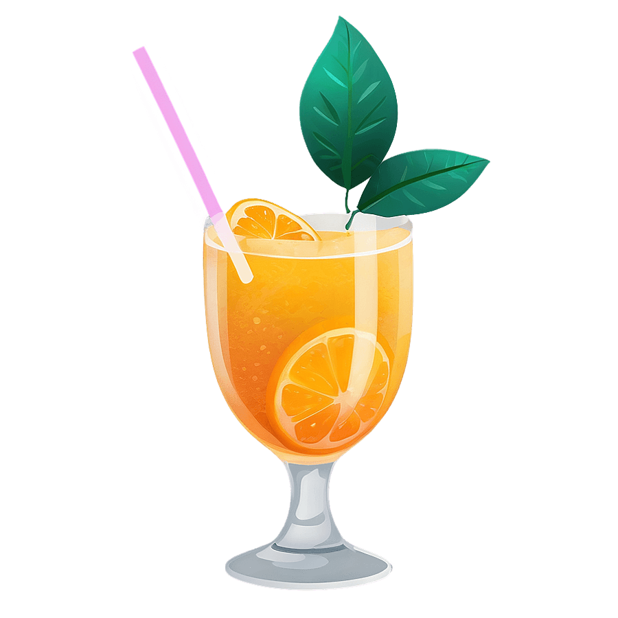 Orange Juice Cocktail PNG 05252024