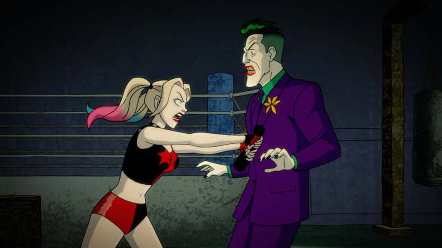 Papelde parede Harley Quinn e Joker desenho animado 1920 x 1080