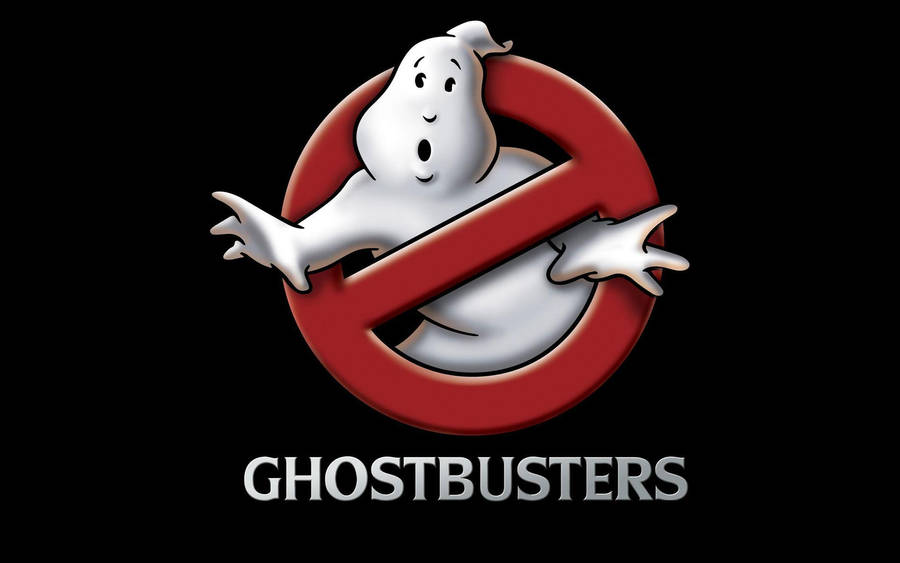 Download Ghostbusters Black Logo Wallpaper | Wallpapers.com