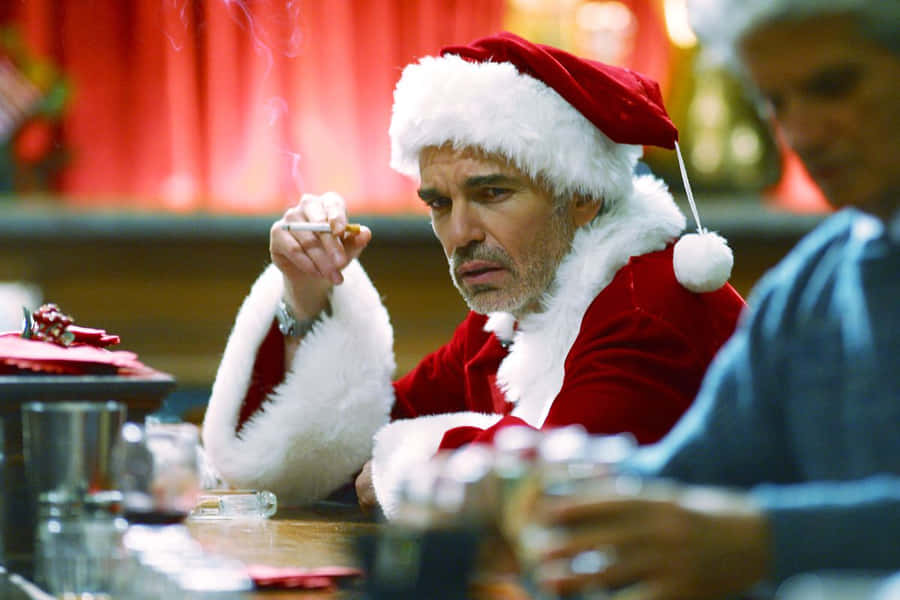 Santa yang Kecewa Merokok