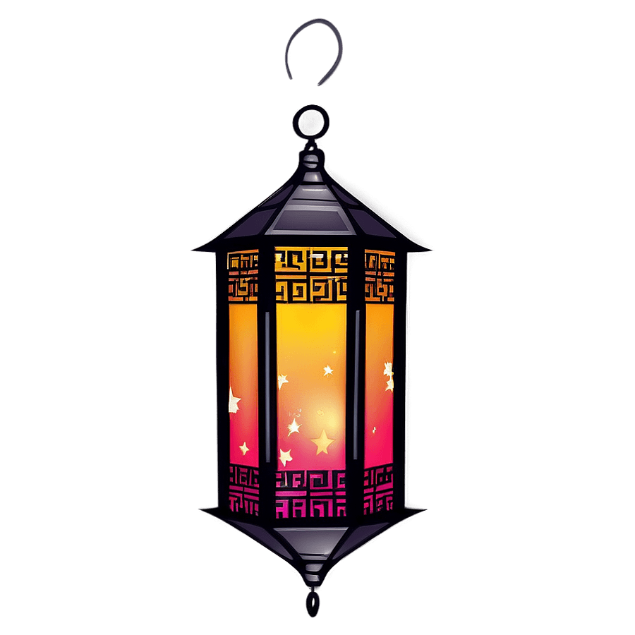 Eid Mubarak Lantern Design PNG 71